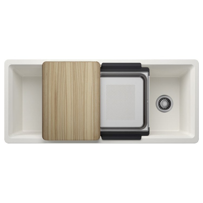 Workstation Inteos 45 Inch White Silgranit