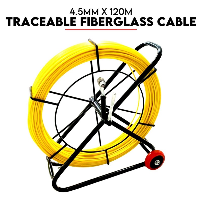 120M4.5MM Fish Tape Puller Fiberglass Wire Cable Running Duct Rodder