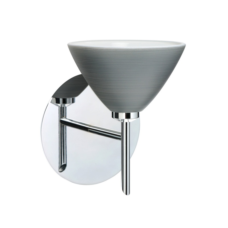 Besa 1SW-1743TN-CR Domi One Light Wall Sconce Chrome