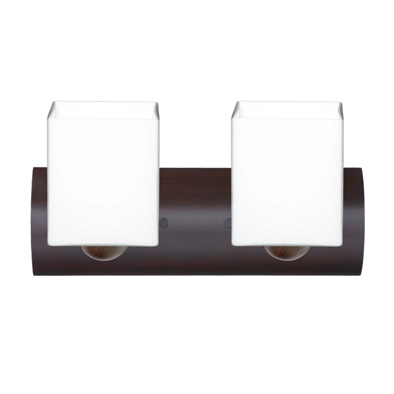 Besa 2WZ-449807-BR Rise Two Light Wall Sconce Bronze (Discontinued)