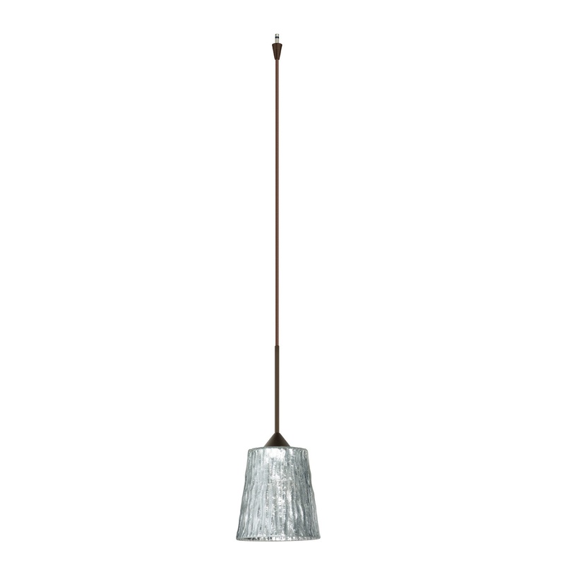 Besa XP-5125SF-BR Nico One Light Pendant Bronze