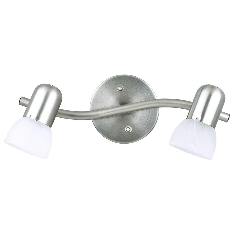 Canarm IT9251 Jasper Two Light Track Lighting Brushed Pewter