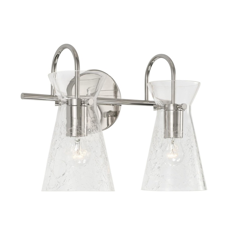 Capital Lighting 142421PN Mila 2 Light Vanity Polished Nickel