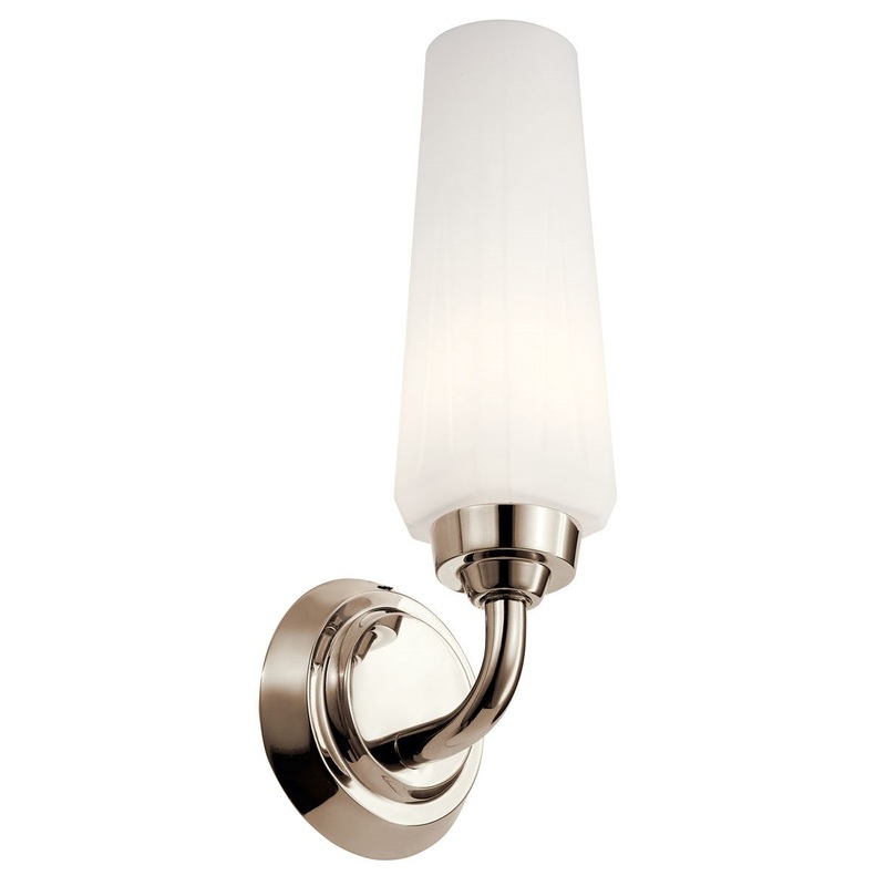 Kichler 55073PN One Light Wall Sconce, Polished Nickel