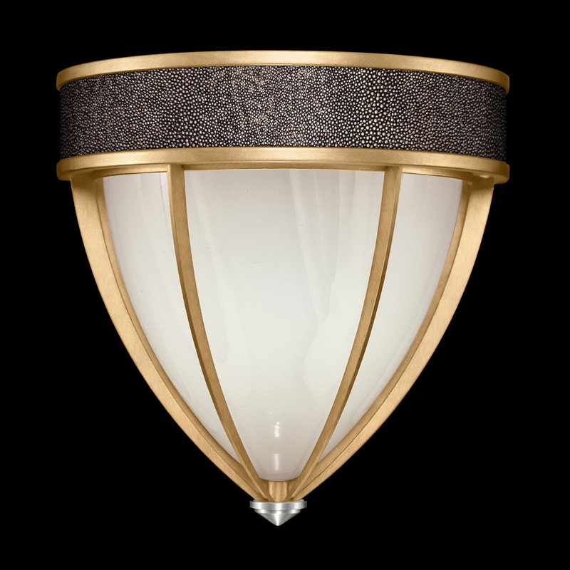 Mirage 12.25″H Sconce Gold Leaf/Nickel/Pebble