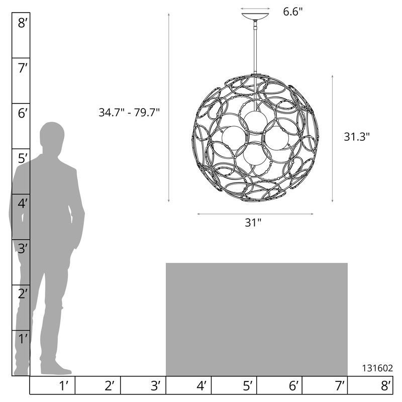 Olympus Orb Pendant White
