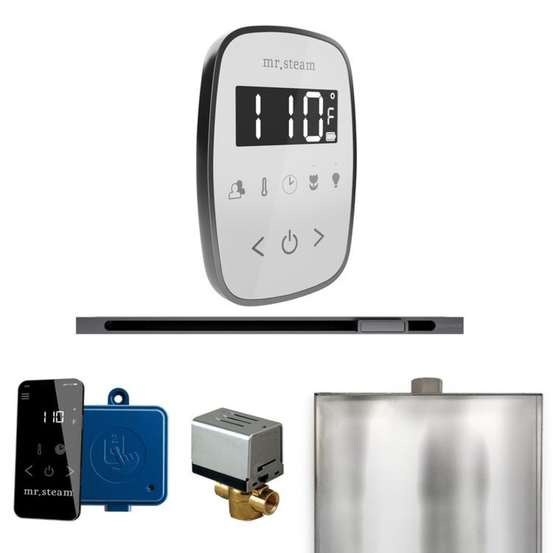 Steam Kit ButlerFlex Linear White/Satin Steel Control Package for MS90 to MSSUPER3