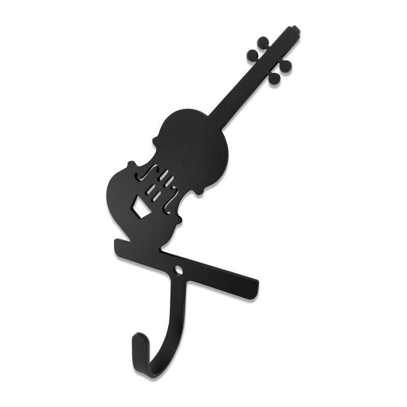 Village Wrought Iron WH-393-S Violin Wall Hook Small