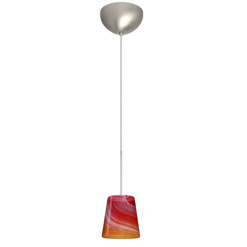 Besa 1XC-5131SL-SN Canto One Light Pendant Satin Nickel (Discontinued)