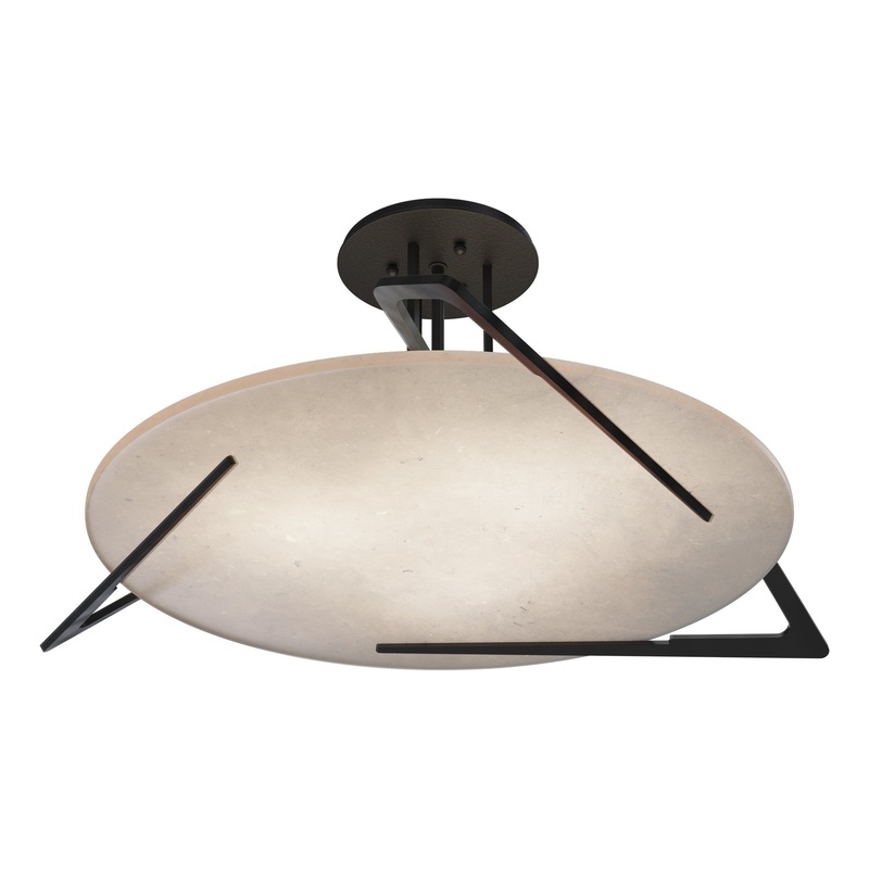 Callisto Semi-Flush Black