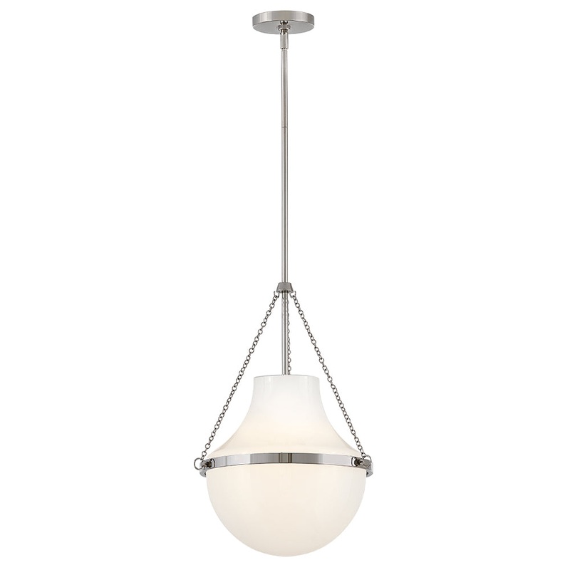 Collins Medium Pendant Polished Nickel