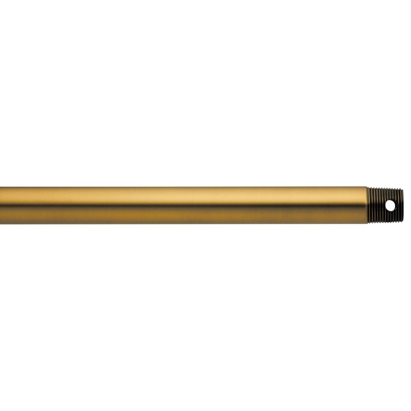 Kichler 360000BAB Fan Down Rod, Burnished Antique Brass