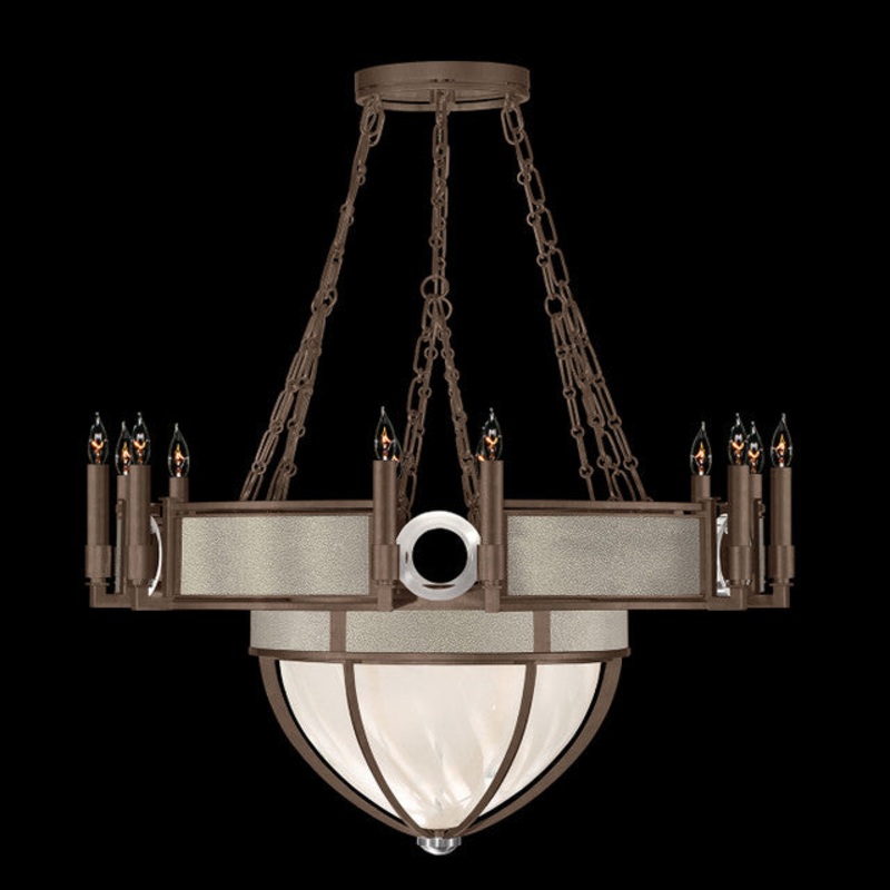 Mirage 35.75″W Round Chandelier Bronze/Nickel/Coco
