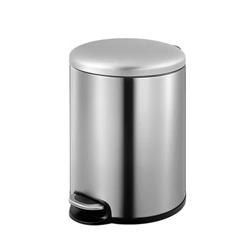 Round Soft Closing Stainless Steel  Pedal Bin -3L