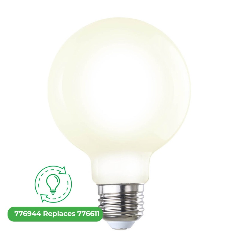 8.5 Watt G25 Milky, 800  Lumens, E26 base, 120 Volt Light Bulb by Bulbrite