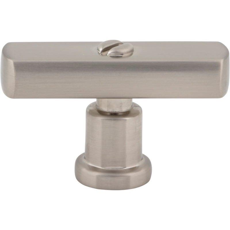 Atlas Homewares Everitt T-Knob 2 Inch Brushed Nickel