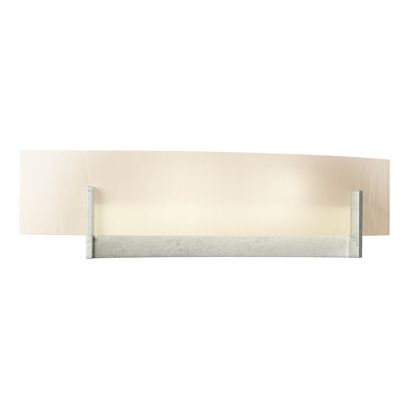 Axis Sconce Sterling White Art Glass (BB)