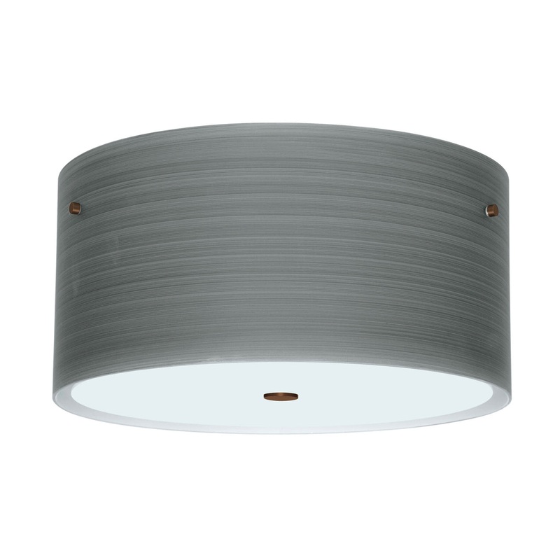 Besa 1KM-4008TN-BR Tamburo Three Light Ceiling Mount Bronze (Discontinued)