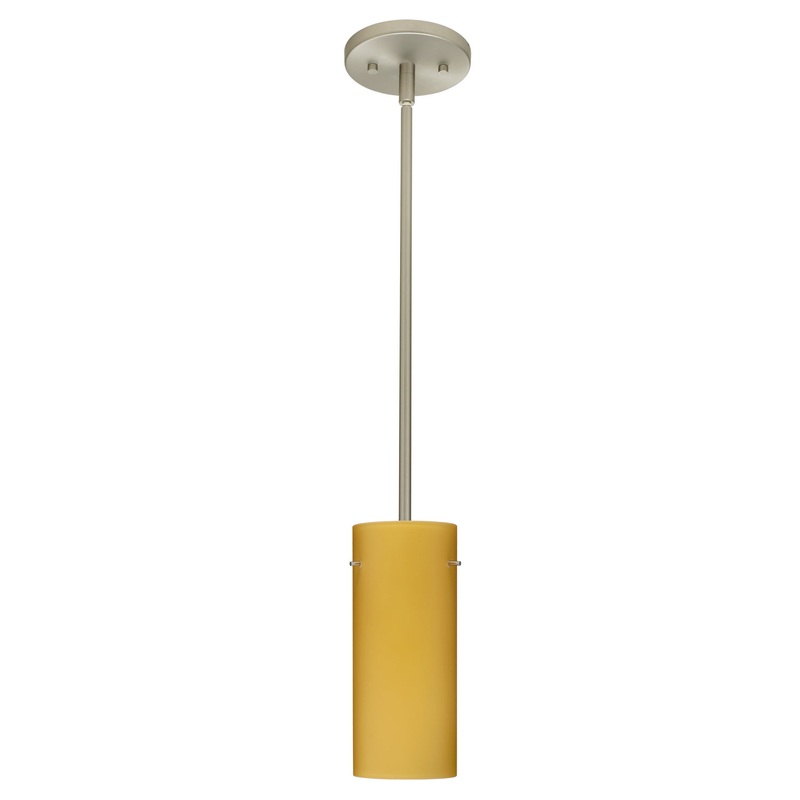 Besa 1TT-4123VM-LED-SN Stilo One Light Pendant Satin Nickel