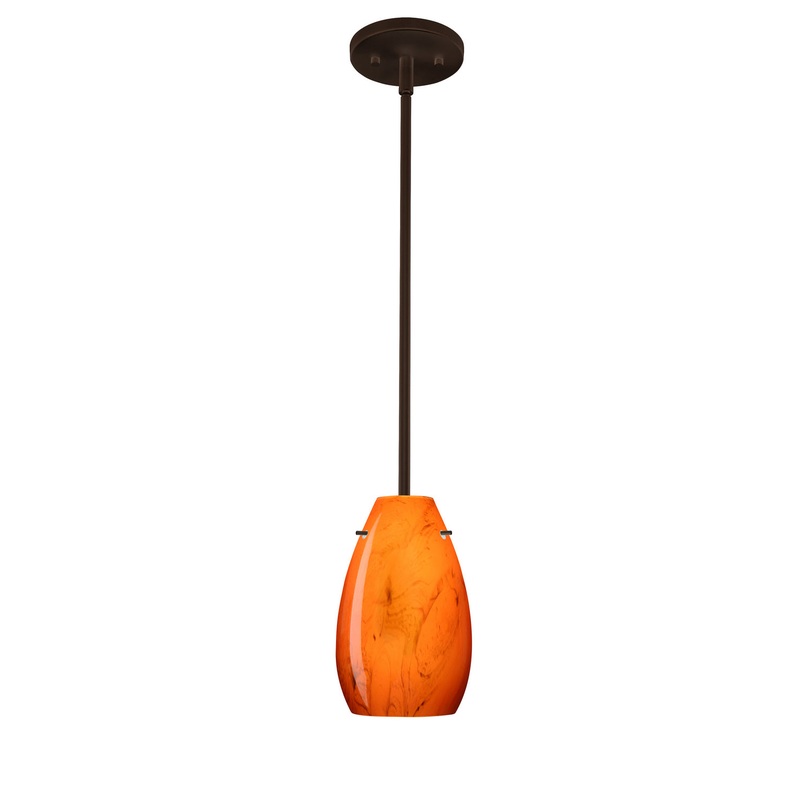 Besa 1TT-4126HB-LED-BR Pera One Light Pendant Bronze