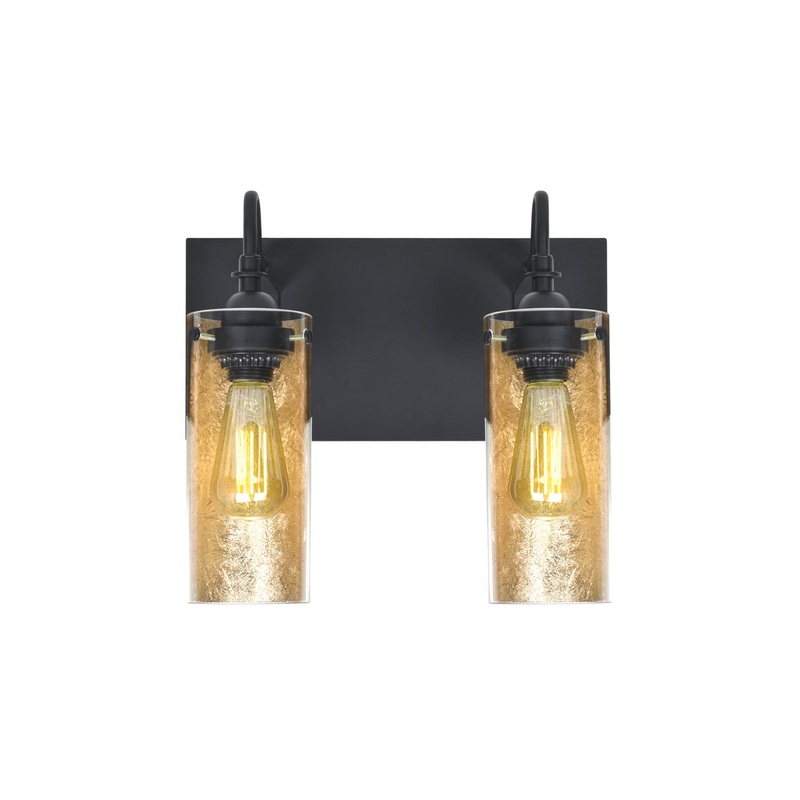 Besa 2WG-DUKEGF-EDIL-BK Duke Two Light Wall Sconce Black