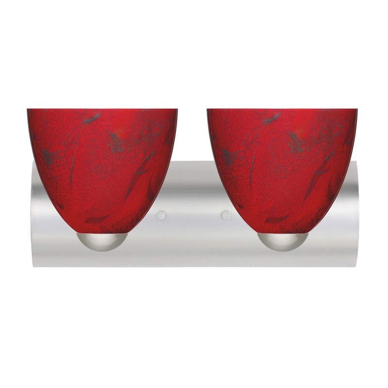 Besa 2WZ-7572MA-LED-SN Sasha Two Light Wall Sconce Satin Nickel (Discontinued)