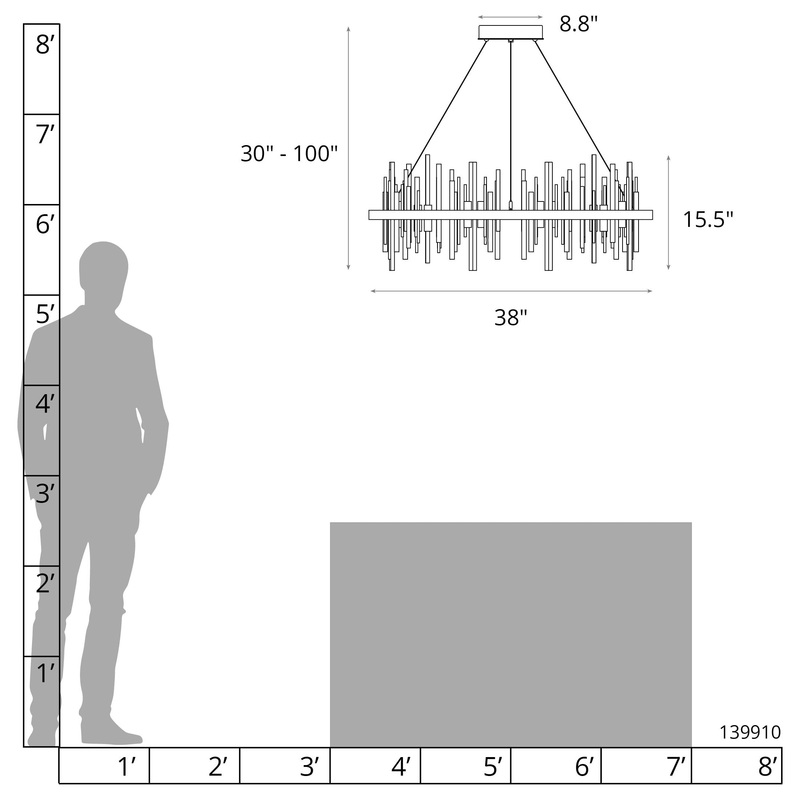 Cityscape Circular LED Pendant Modern Brass Sterling