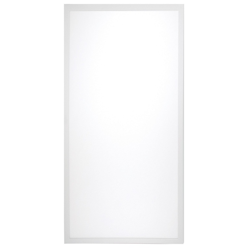 LED Backlit Flat Panel in White Finish by Nuvo Lighting