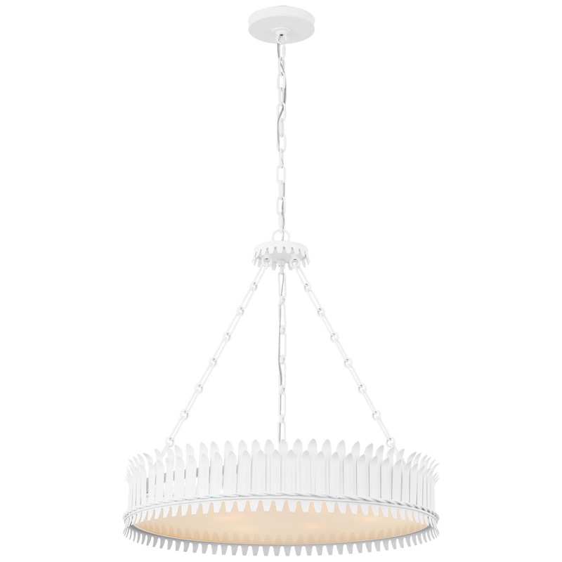 LED Chandelier from the Leslie Collection in Plaster White Finish by Visual Comfort Signature