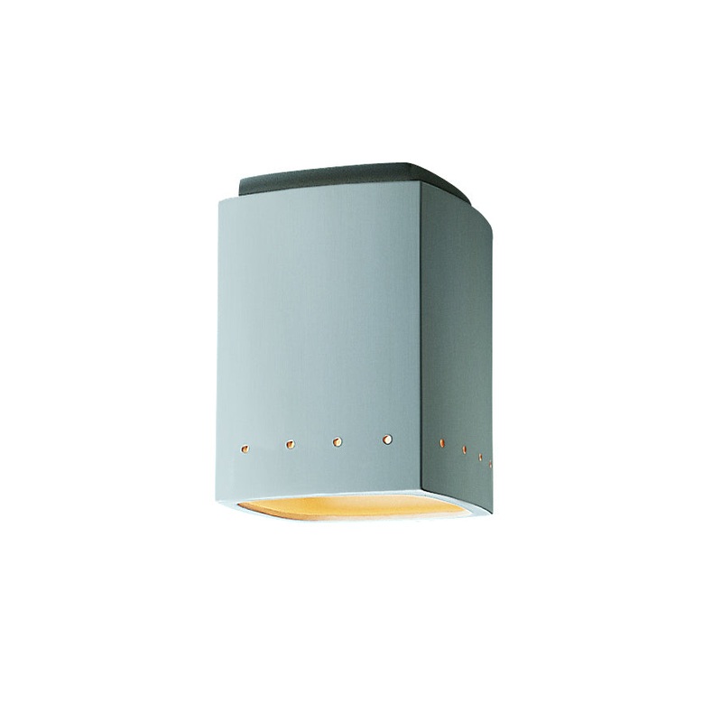 LED Flush-Mount from the Radiance Collection in Bisque Finish by Justice Designs