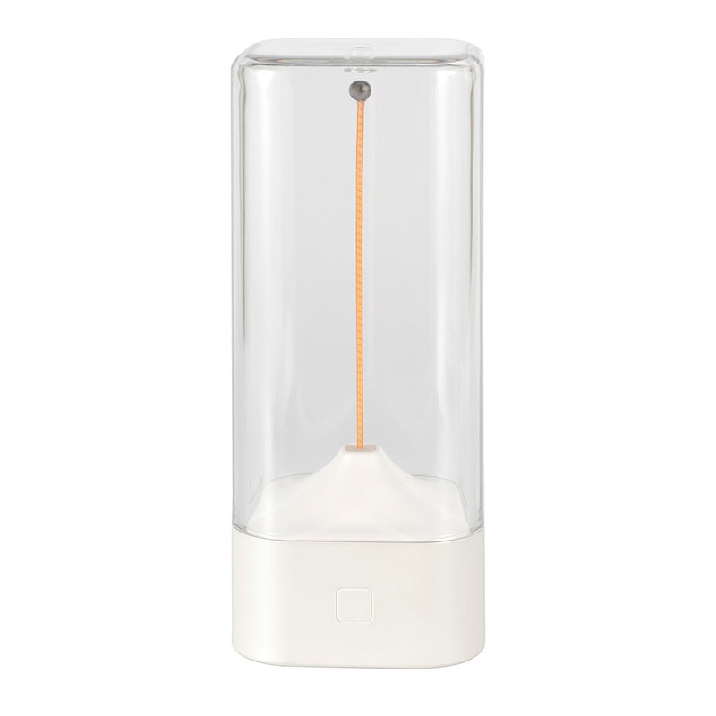 Magnetic Levitating Night Light with Flexible LED – USB-C Rechargeable, Stepless Dimming & Outdoor Hook(white)