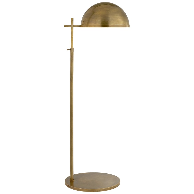One Light Floor Lamp from the Dulcet Collection in Antique-Burnished Brass Finish by Visual Comfort Signature