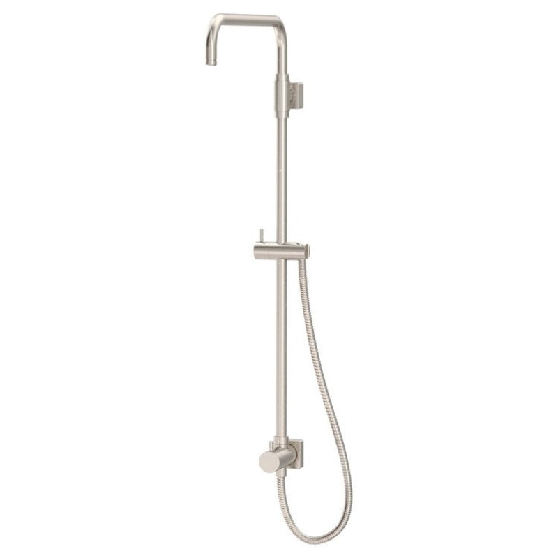 Shower Pipe Duro Exposed Riser 1 Lever Satin Nickel