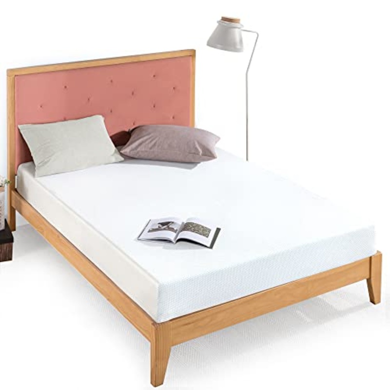 ZINUS Materasso in memory foam con gel ultra rinfrescante al t verde | Materasso adattabile a 7 zone | 80 x 190 cm | Altezza 20 cm | Materasso arrotolabile | Schiuma in gel rinfrescante | OEKO-TEX
