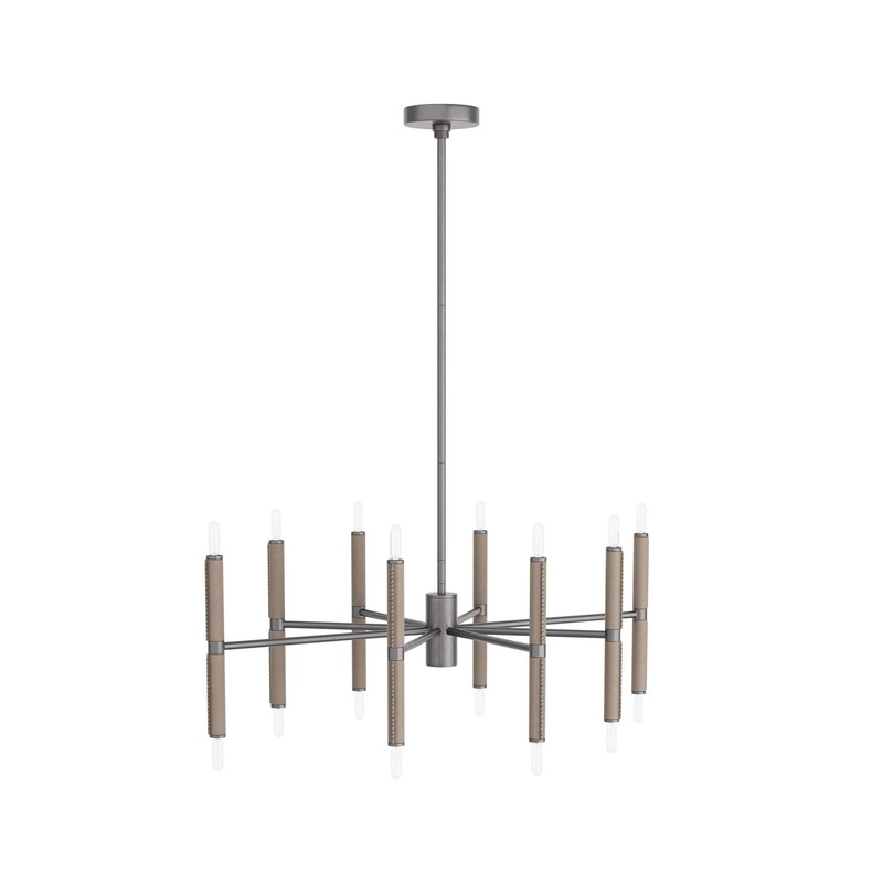16 Light Chandelier from the Tilman Collection in Dove Finish by Arteriors