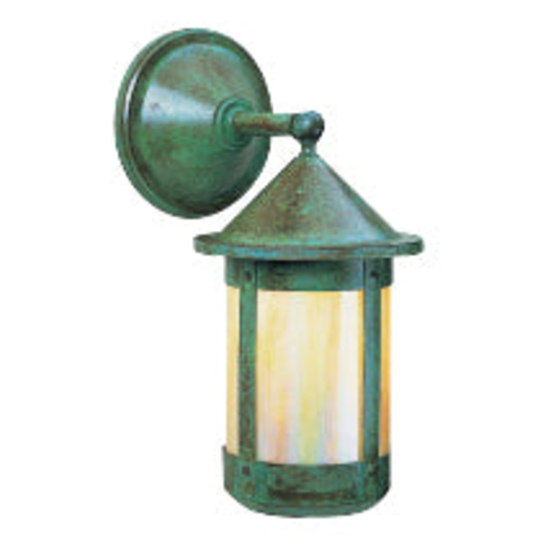 Arroyo BB-6WGW-VP Berkeley One Light Wall Mount Verdigris Patina
