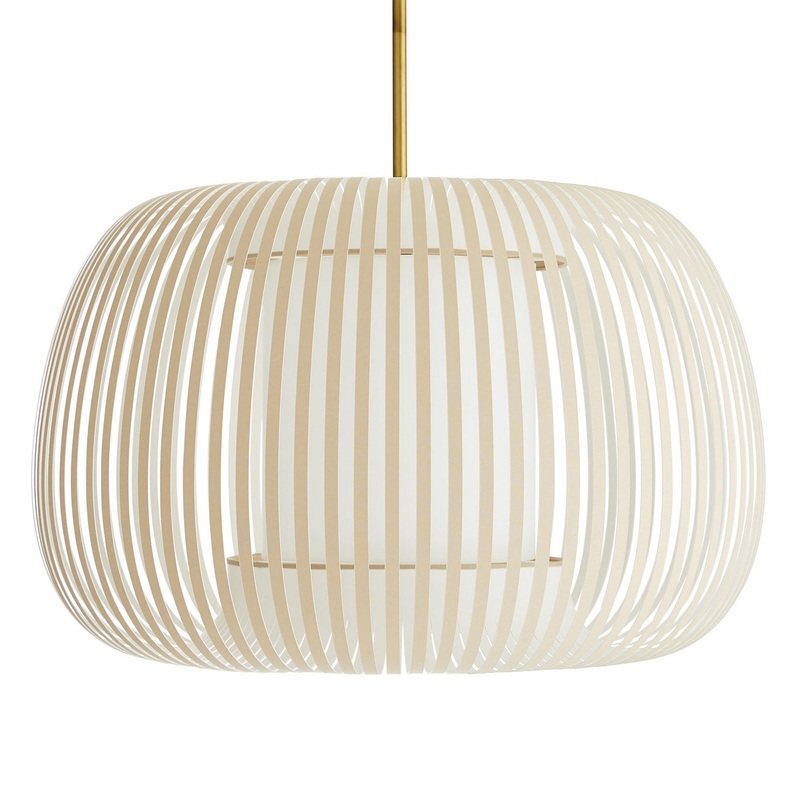 Arteriors 41005 Mia One Light Pendant Beige