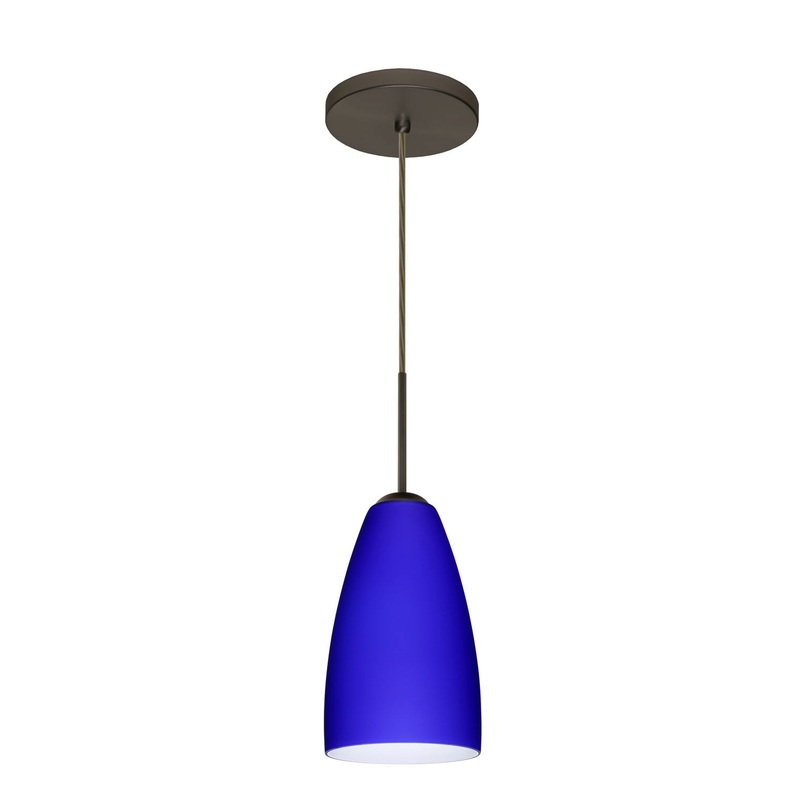 Besa 1JT-1511CM-BR Riva One Light Pendant Bronze