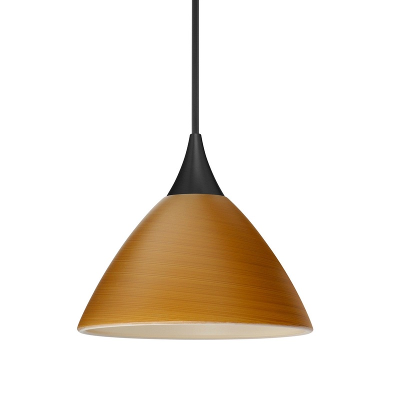 Besa 1XT-1743OK-BK Besa Domi Pendant One Light Pendant Black