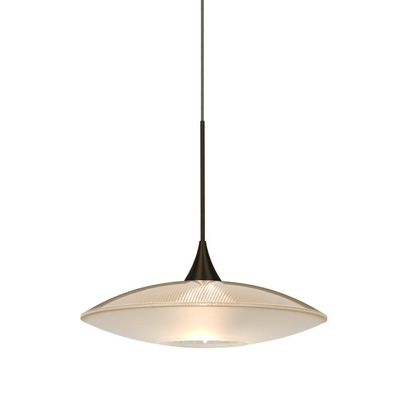 Besa 1XT-6294GD-LED-BR Spazio One Light Pendant Bronze