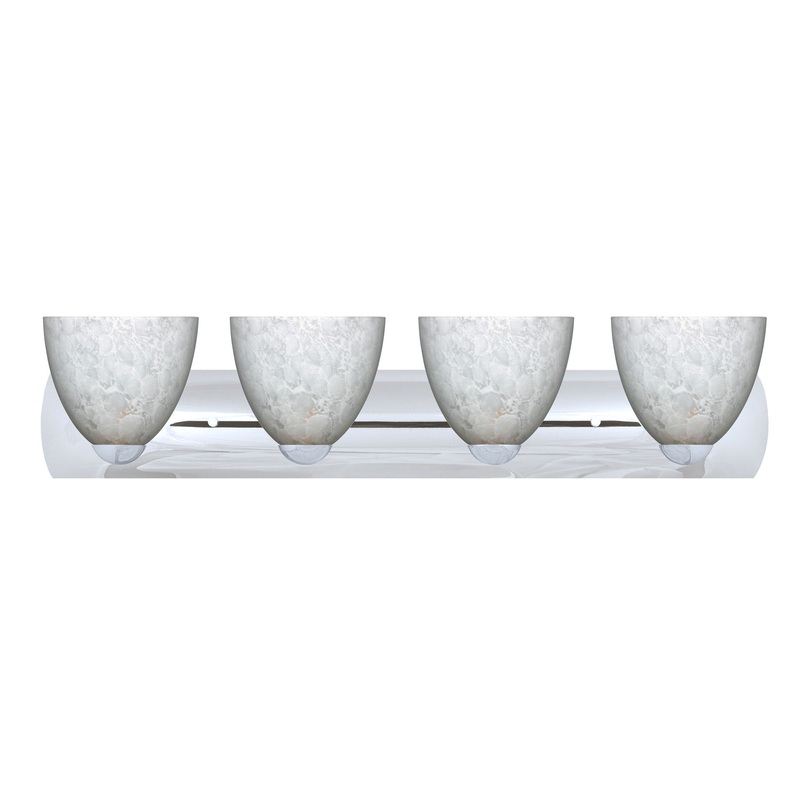 Besa 4WZ-757219-CR Sasha Four Light Wall Sconce Chrome (Discontinued)