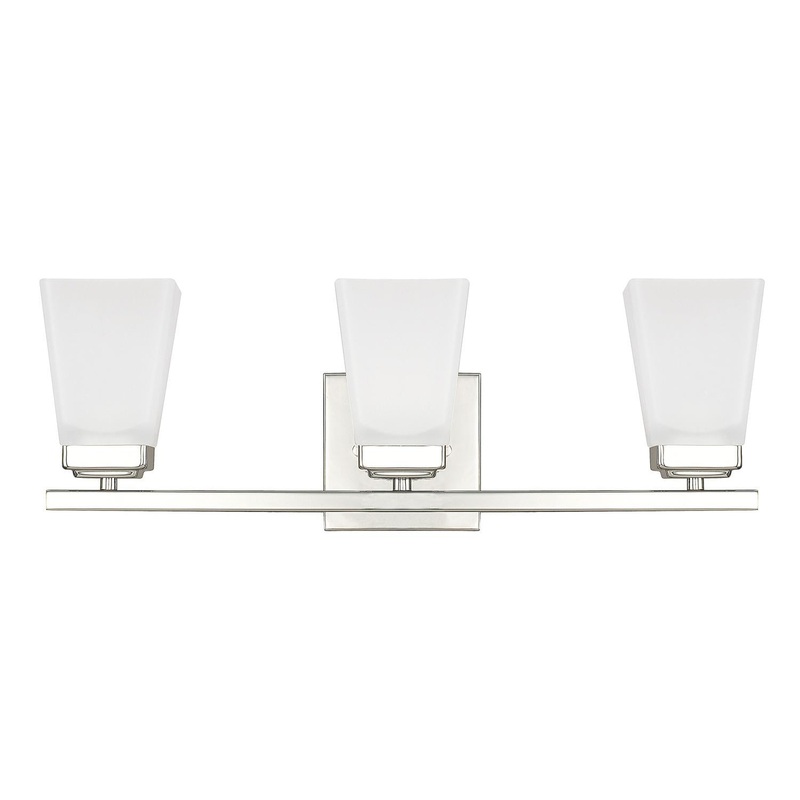 Capital Lighting 114431PN-334 Baxley 3 Light Vanity Polished Nickel
