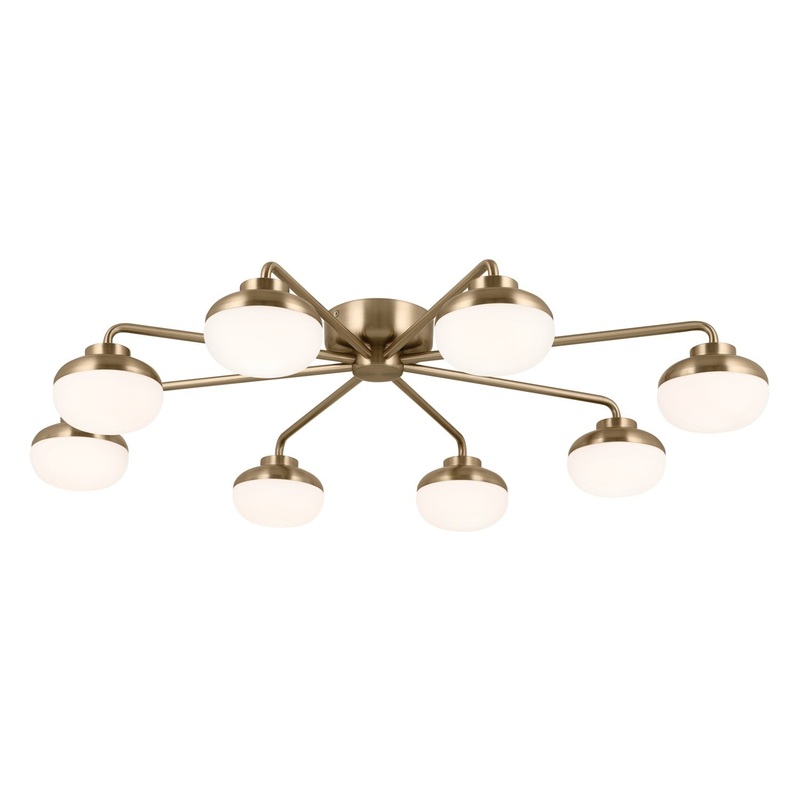 Kichler 52608CPZ LED Semi Flush Mount, Champagne Bronze