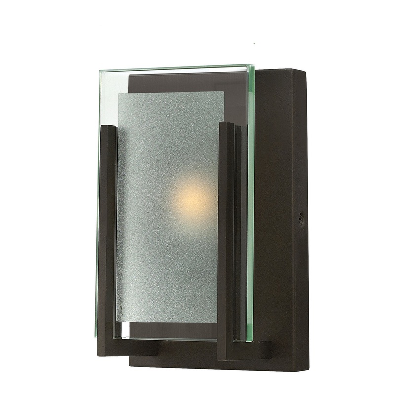 One Light Bath Sconce from the Latitude Collection in Oil Rubbed Bronze Finish by Hinkley