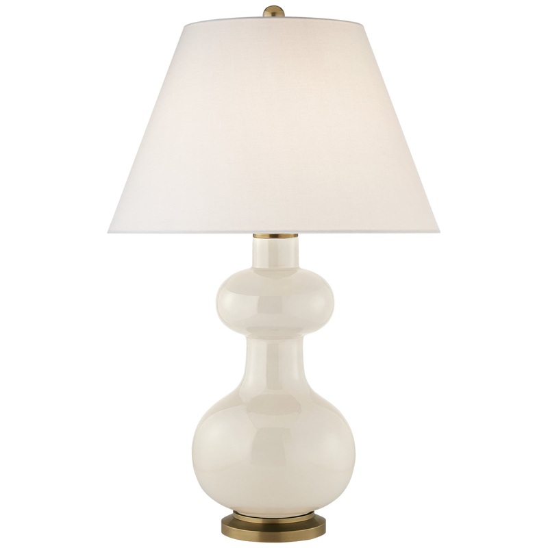 One Light Table Lamp from the Chambers Collection in Ivory Finish by Visual Comfort Signature