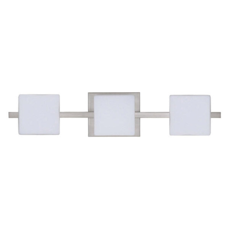 Three Light Wall Sconce from the Alex Collection in Satin Nickel Finish by Besa
