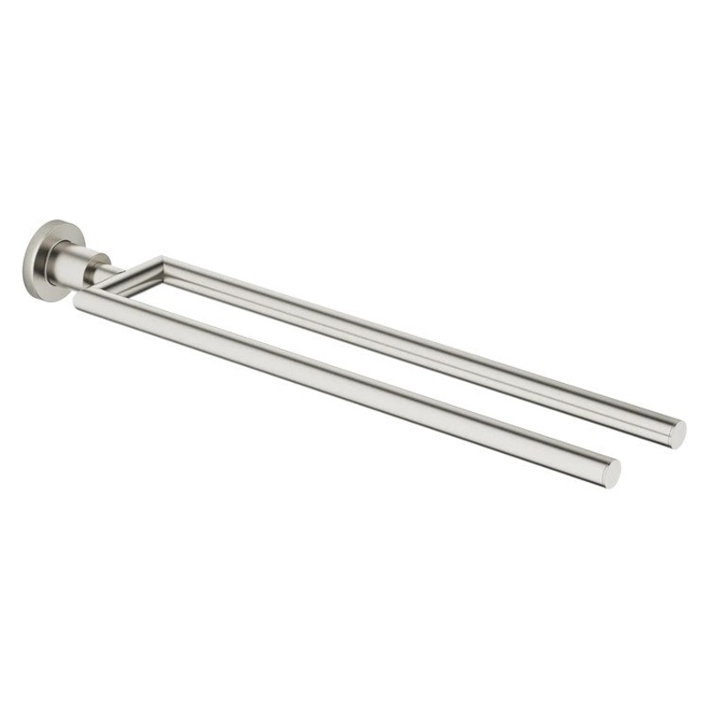 Towel Bar TARA 2-Piece Fixed Brushed Platinum