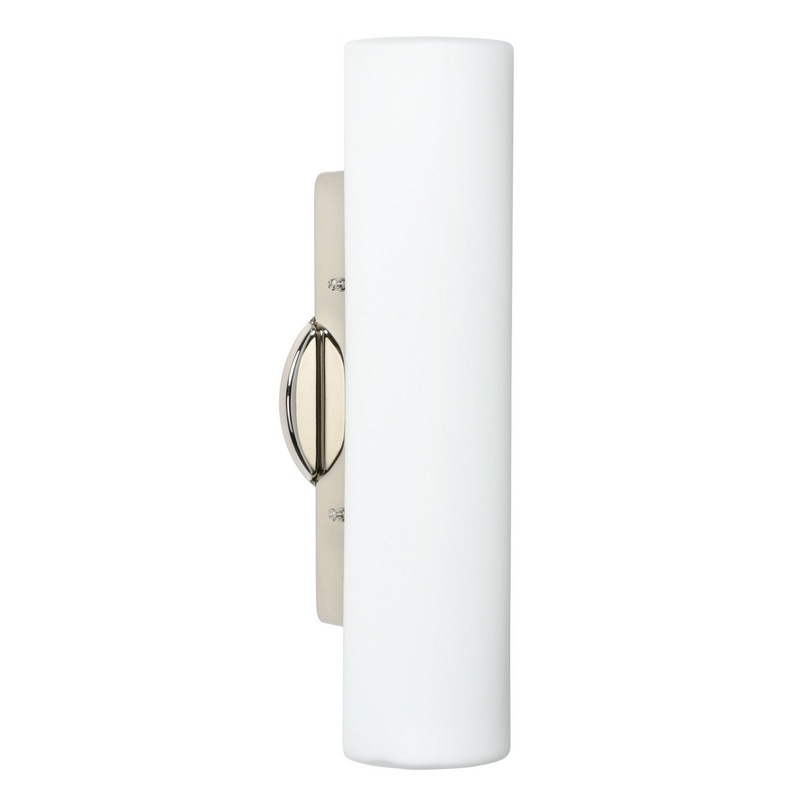 Two Light Wall Sconce from the Baaz Collection in Polished Nickel Finish by Besa