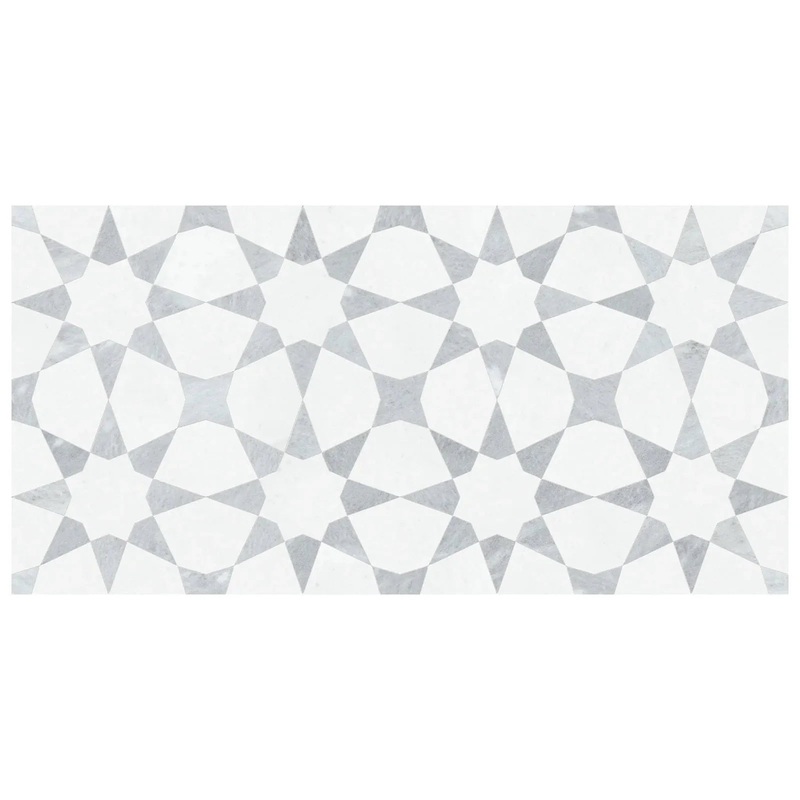 Utopio Stellar Fresca Honed Natural Stone Waterjet Mosaic