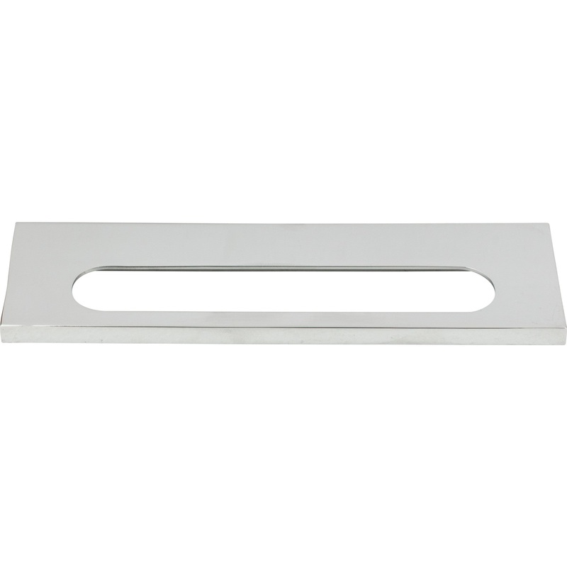 Atlas Homewares Modern Square Edge Tab Pull 5 1/16 Inch (c-c) Polished Chrome